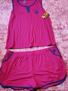 Joe Boxer Hot Pink Ribbed Sleep Set